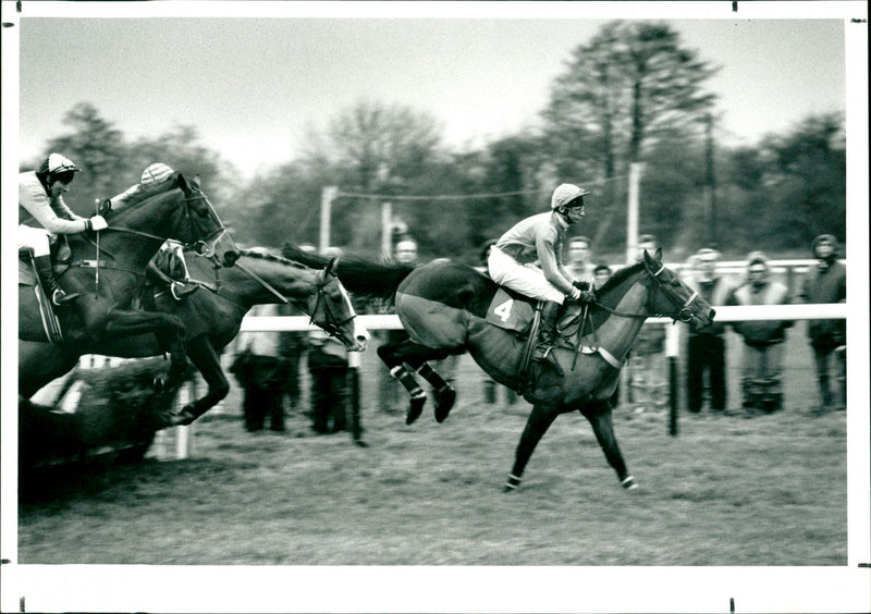 Horse racing, 2nd January 1991 - Vintage Photograph