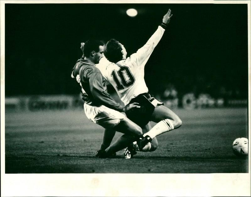 Football game, Thursday 16th Nov '89 - Vintage Photograph