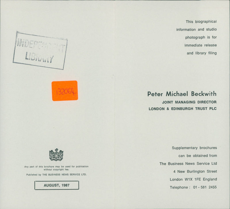 MUSIC PUBLISHED ENGLAND CAREER PETER - Vintage Photograph