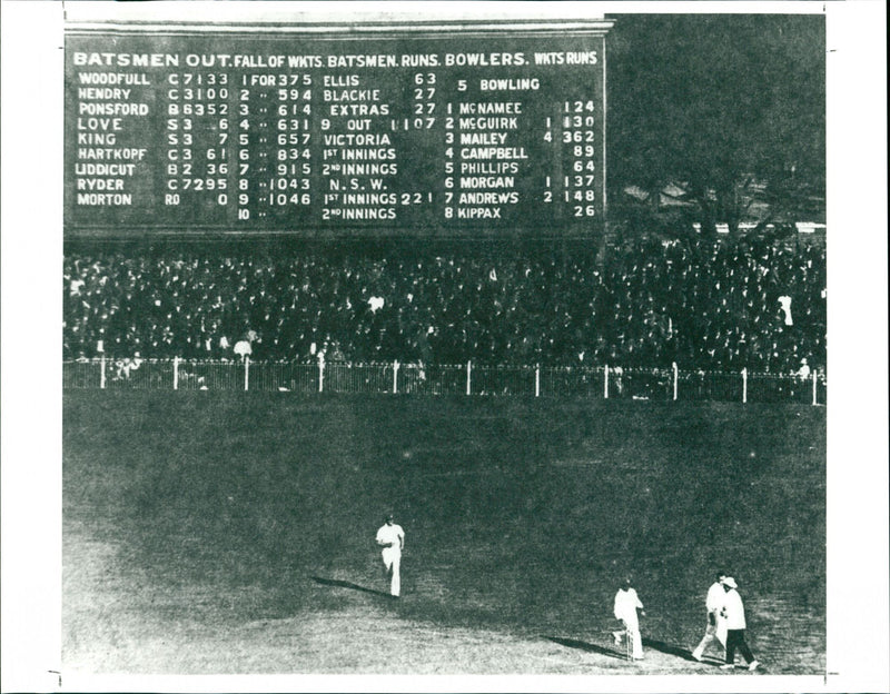 Victoria v New South Wales - Vintage Photograph