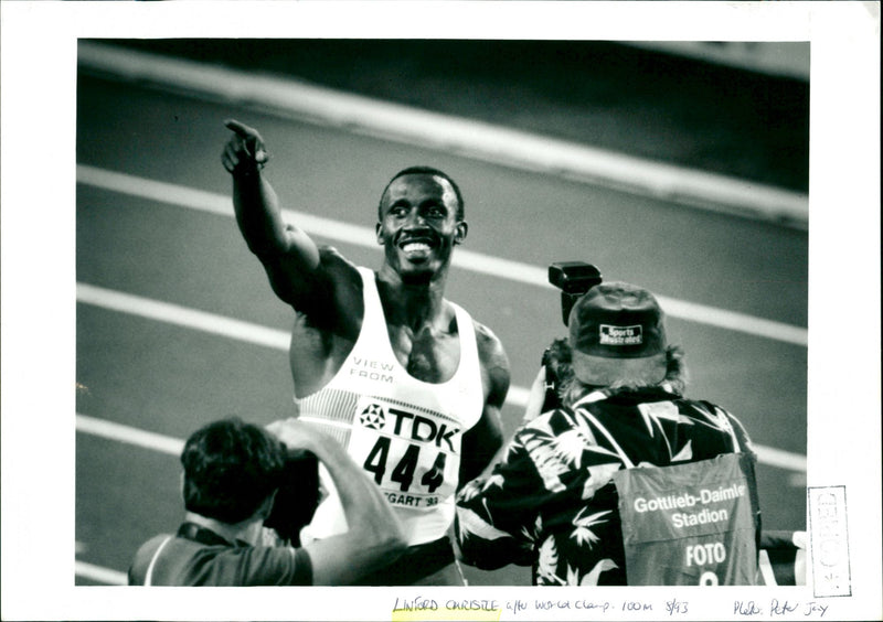 Linford Christie - Vintage Photograph