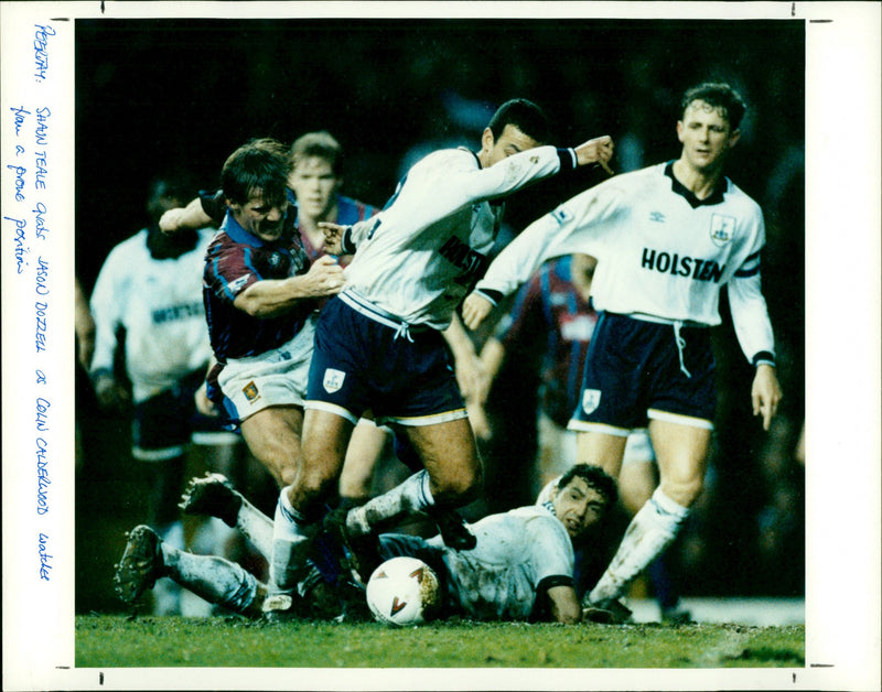 Shaun Teale, Jason Dozzell and Colin Calderwood - Vintage Photograph