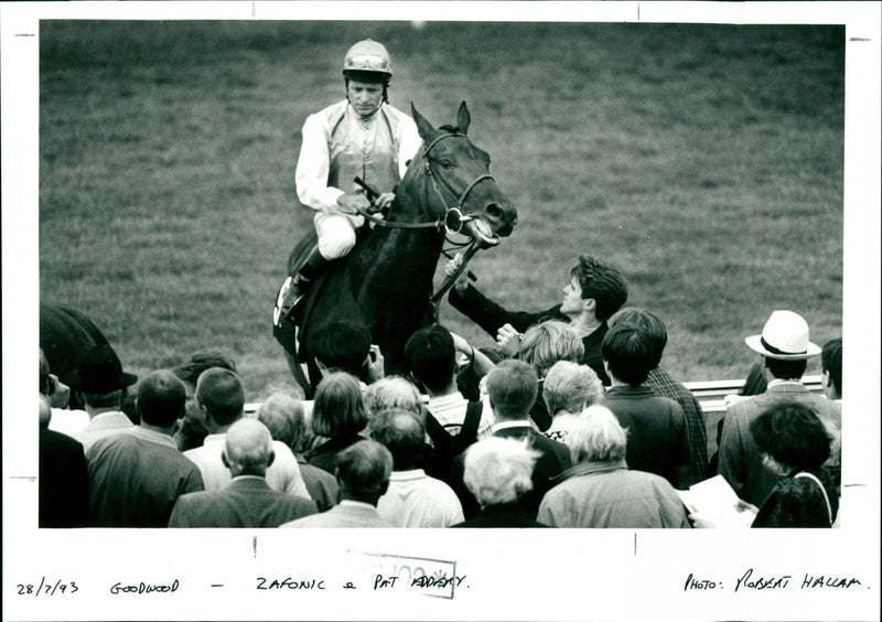 Zafonic & Pat Eddery - Vintage Photograph