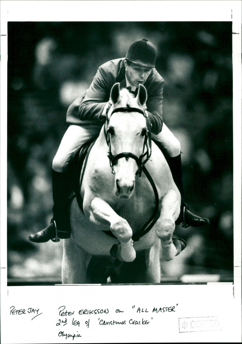 Peter Erikkson on "All Master" - Vintage Photograph