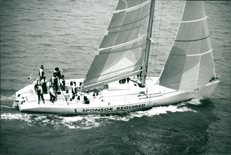 Sailing yacht, Friday, 18th December - Vintage Photograph