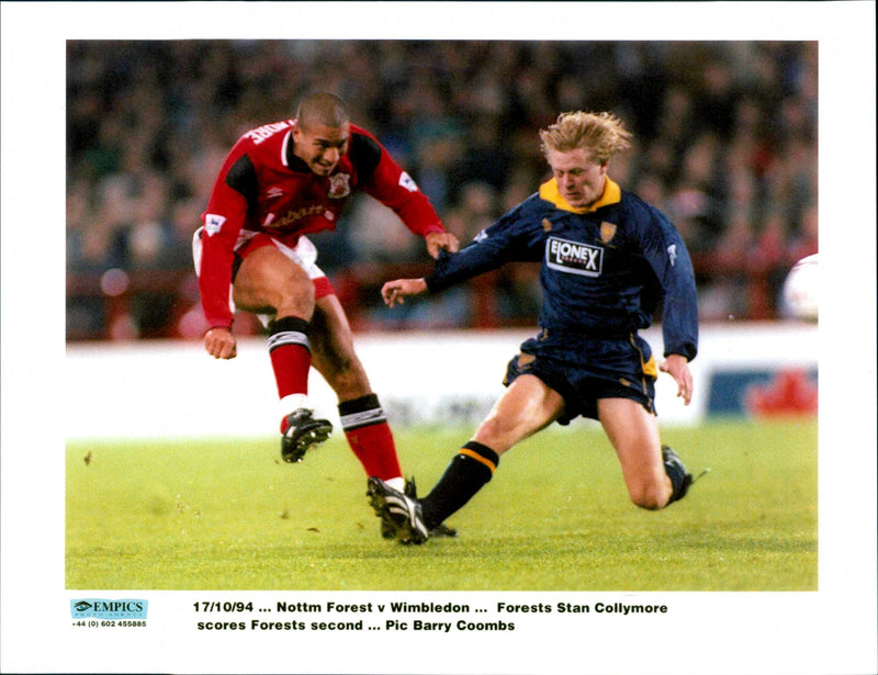 Nottingham Forest v Wimbledon - Vintage Photograph