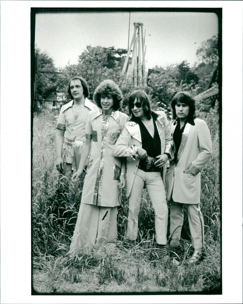 Four men in costume - Vintage Photograph