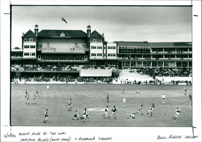 Carlton Blues v Richmond Tigers - Vintage Photograph