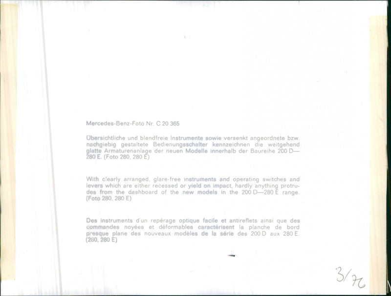 Mercedes Benz. - Vintage Photograph