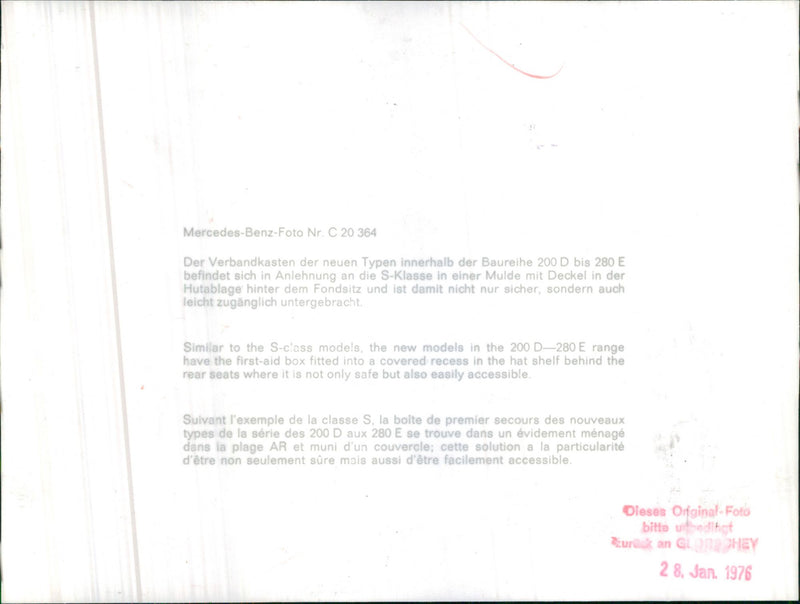 Mercedes Benz. - Vintage Photograph