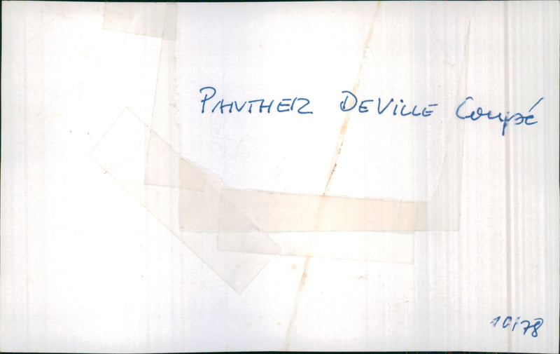 Panther DeVille Coupe - Vintage Photograph