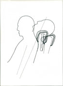 1980 Saab models headrest positioning - Vintage Photograph