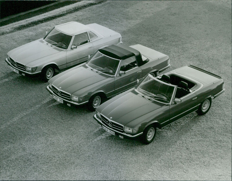 Daimler-Benz roadster models - Vintage Photograph