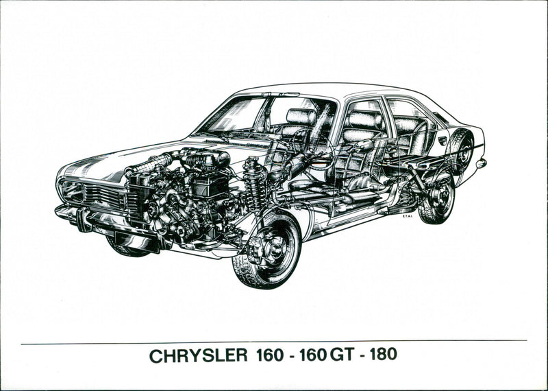 Chrysler 160 - 160 GT - 180 - Vintage Photograph