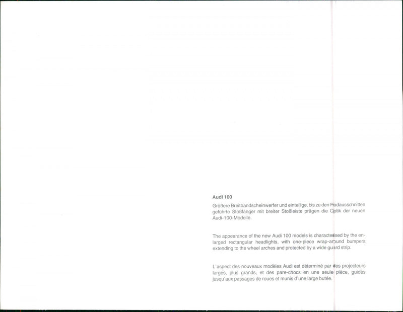Audi 100 - Vintage Photograph