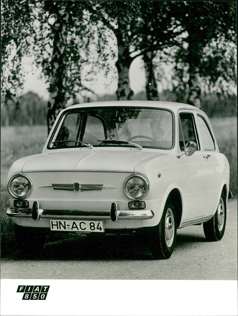 Fiat 850 Spider - Vintage Photograph