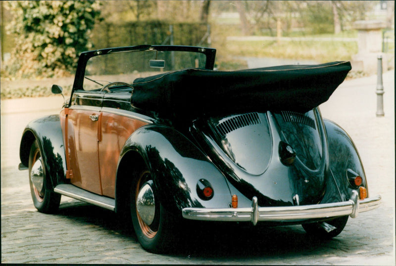 Beetle convertible year 49 - Vintage Photograph