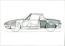 VW Porsche 914 - Vintage Photograph