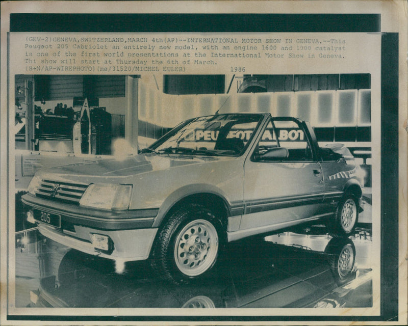Peugeot 205 Cabriolet - Vintage Photograph