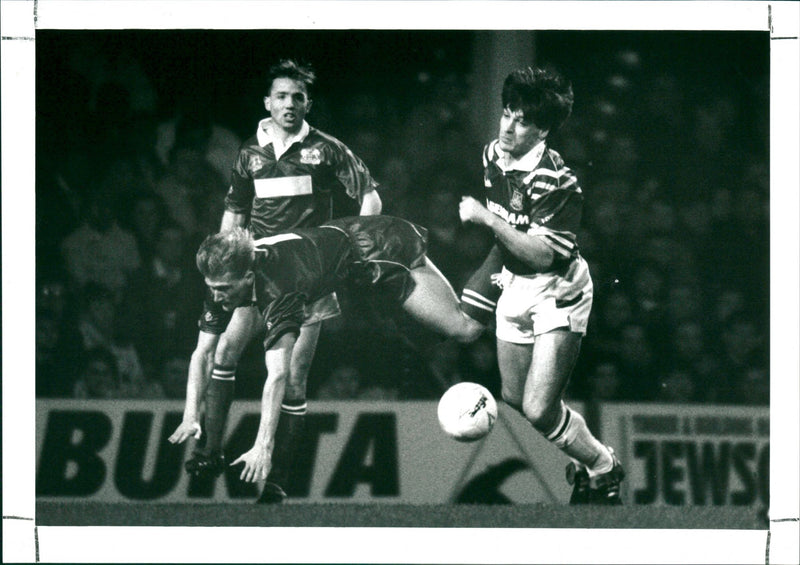 Football game, Wednesday 10th February - Vintage Photograph