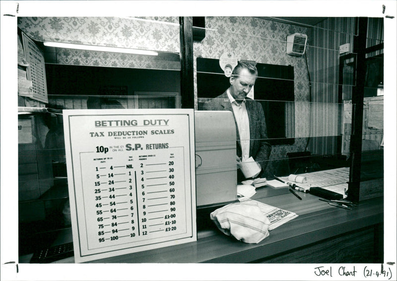 Revenue Office, Betting Duty - Vintage Photograph