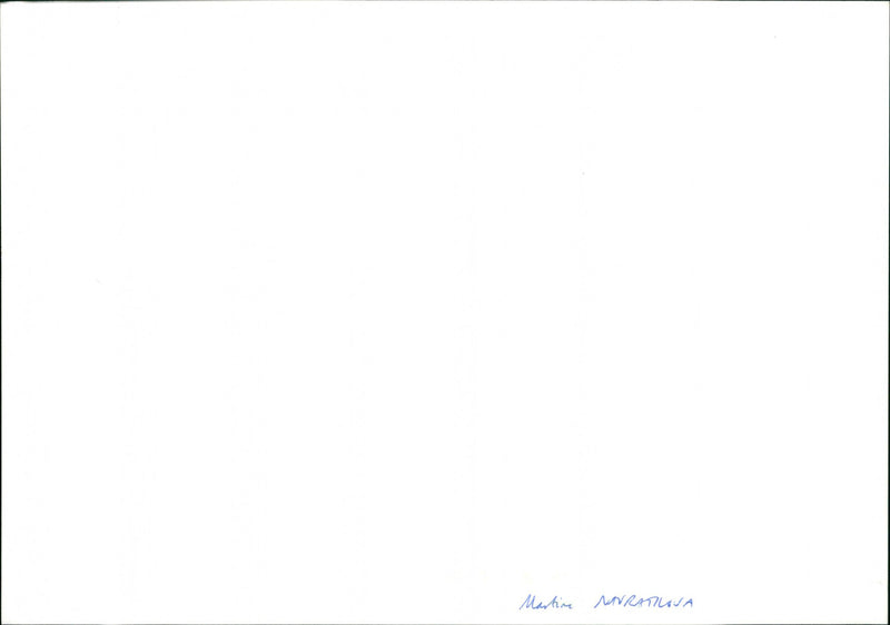 Martina Navratilova - Vintage Photograph