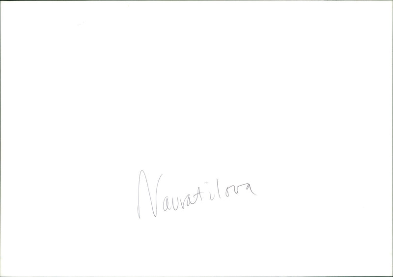 Martina Navratilova - Vintage Photograph