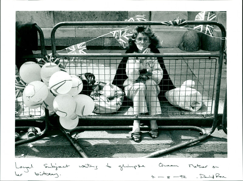 Queen Mother's birthday - Vintage Photograph