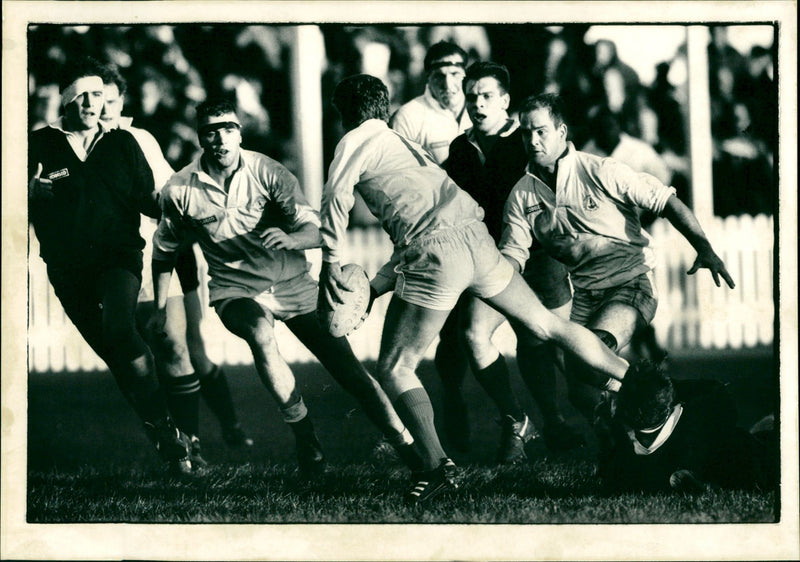 New Zealand XV vs Oxbridge - Vintage Photograph