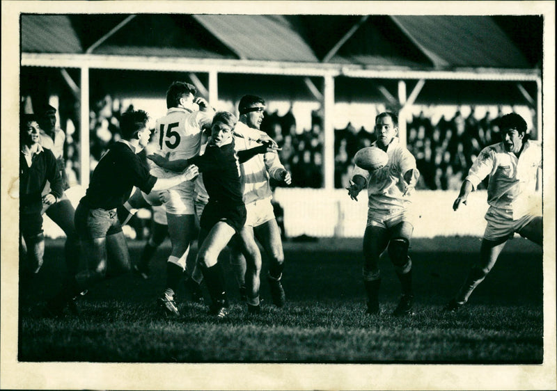 New Zealand XV vs Oxbridge - Vintage Photograph