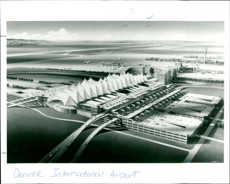 Denver International Airport - Vintage Photograph