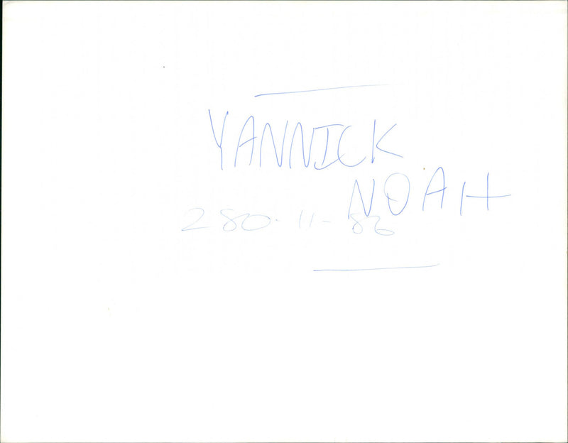 Yannick Noah - Vintage Photograph