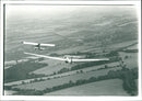 Aerial view of two planes. - Vintage Photograph