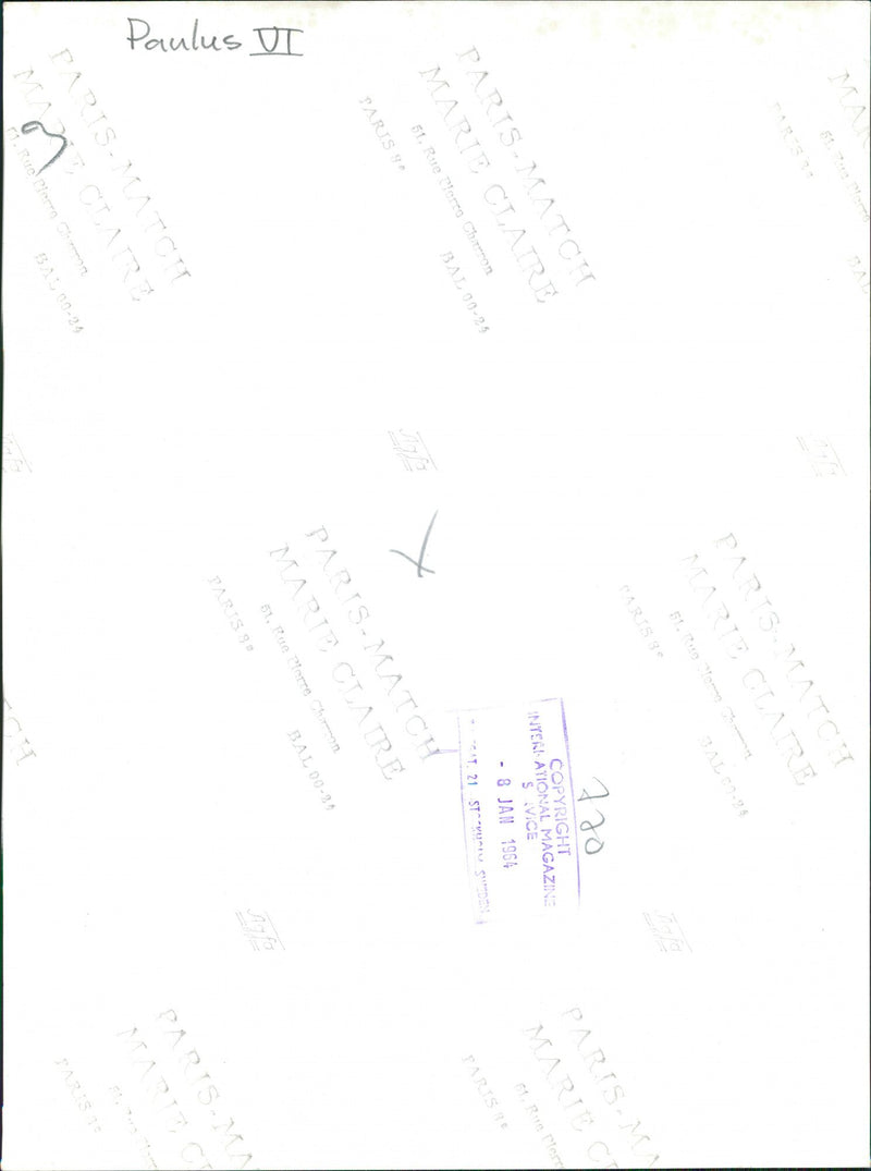 Pope Paul Vl - Vintage Photograph