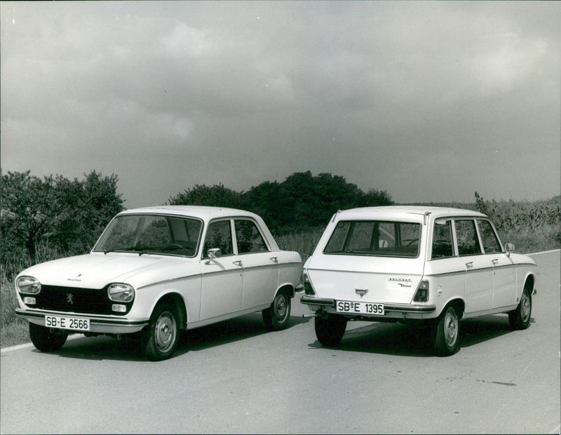 Peugeot 204 Limousine Grand Luxe and Peugeot 204 Break Grand Luxe - Vintage Photograph
