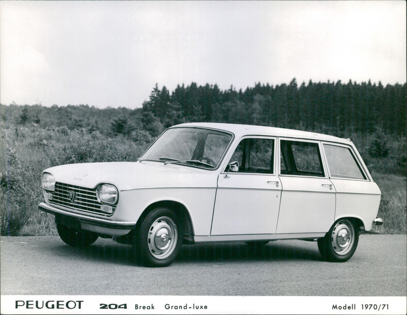 Peugeot 204 Break Grand-luxe, Model 1970/71 - Vintage Photograph