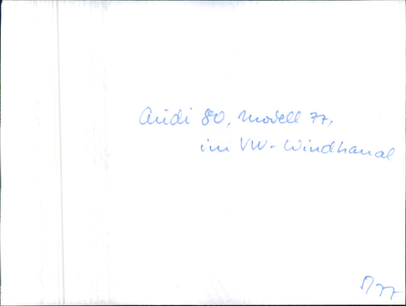 Audi 80 - Vintage Photograph