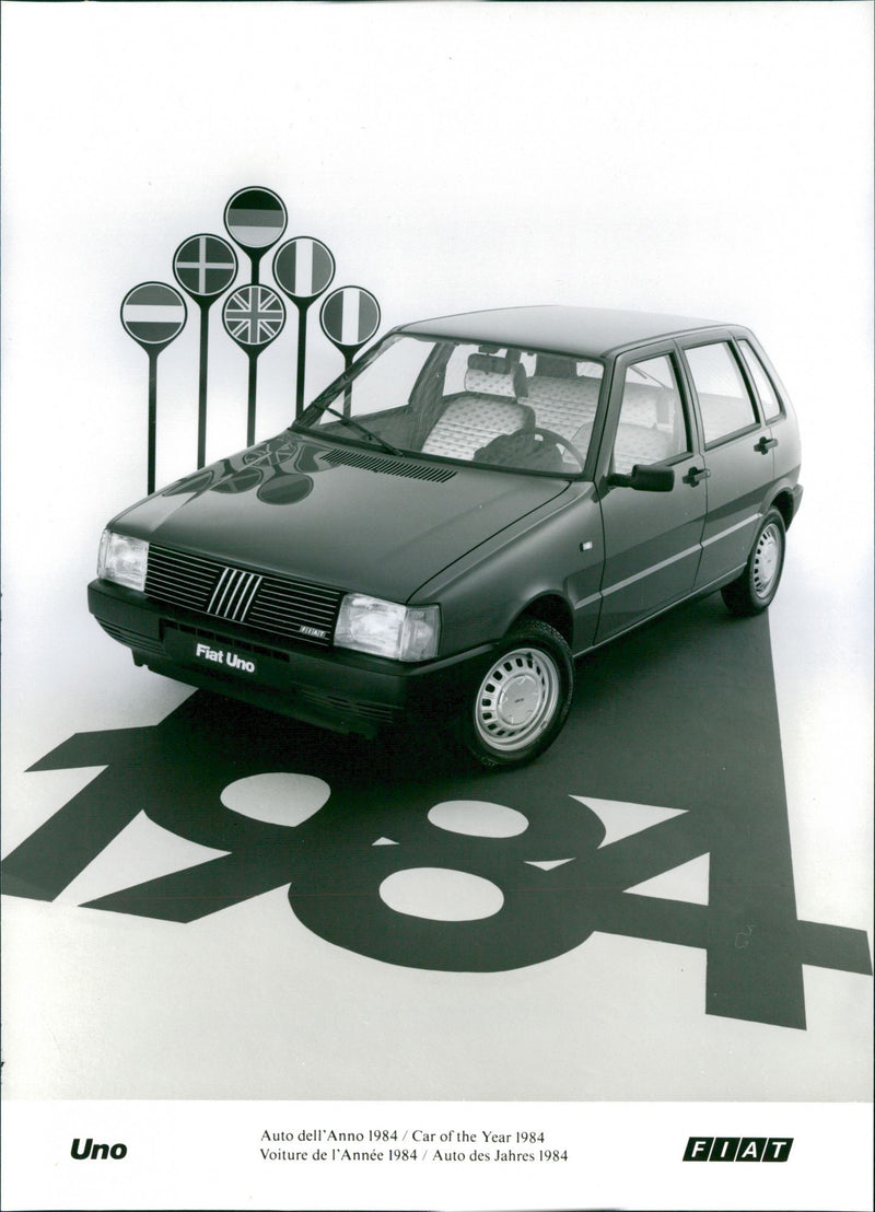 Fiat Uno - Vintage Photograph