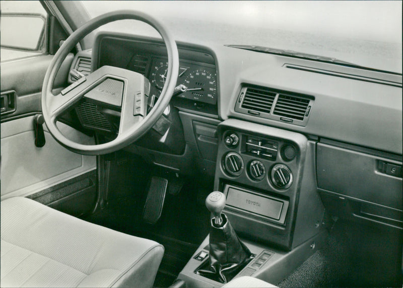 Toyota Carina '82, Cockpit - Vintage Photograph