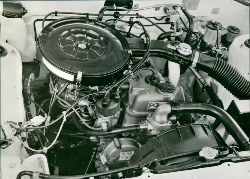 Toyota Carina '82, Engine - Vintage Photograph