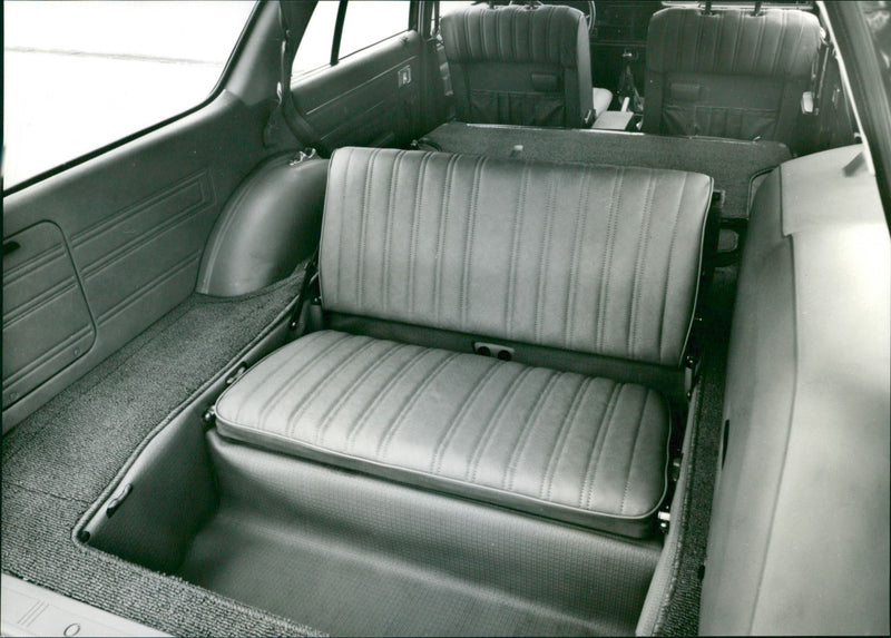 Toyota Crown Combi, Back Interior - Vintage Photograph