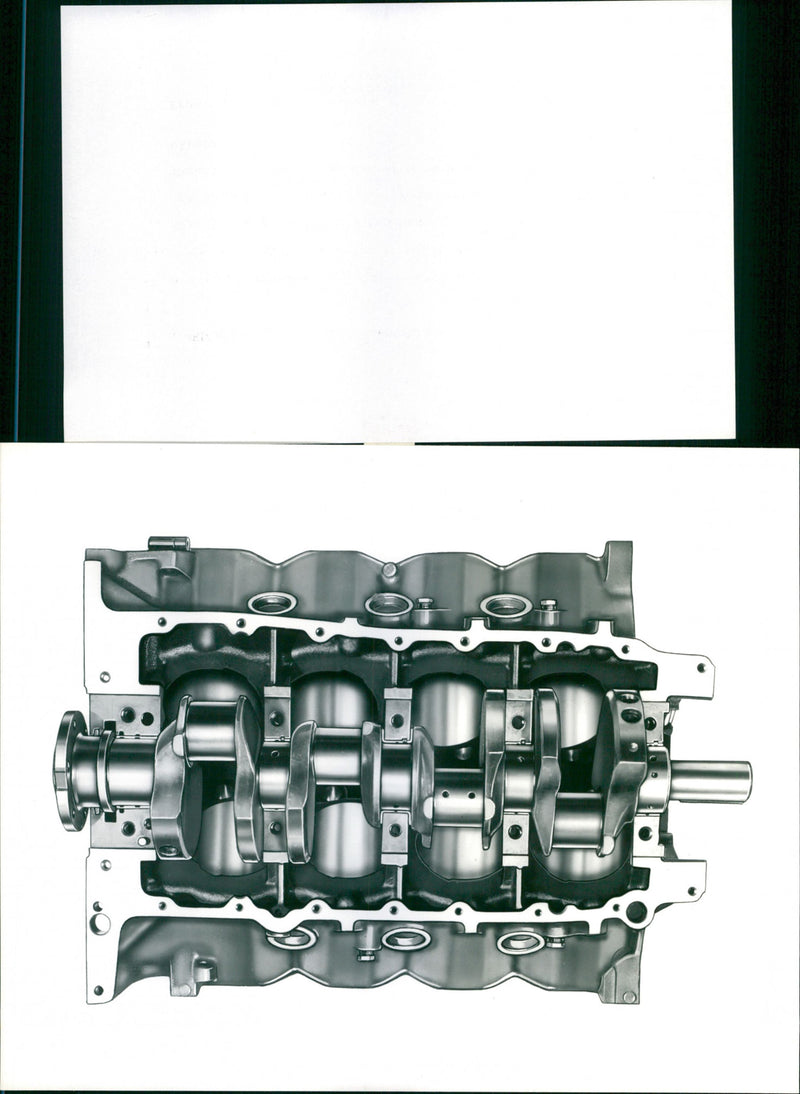 Oldsmobile Jetstar Rocket Cylinder Block - Vintage Photograph
