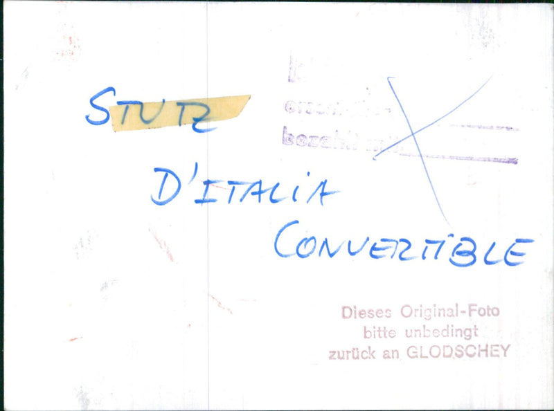 Stutz D'Italia Convertible - Vintage Photograph