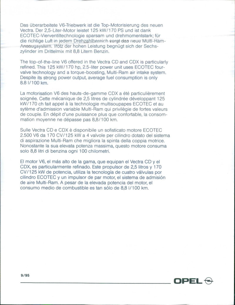 Opel Vectra - Vintage Photograph