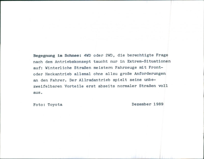 Toyota LandCruiser Hardtop 4x4 and Toyota Carina II GLi - Vintage Photograph