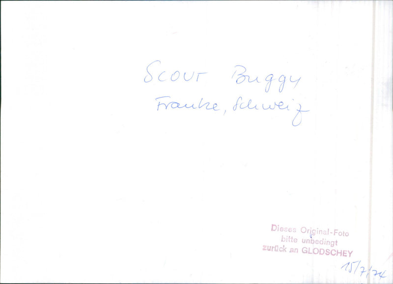 1975 Scout Buggy Franke Scliweiz - Vintage Photograph