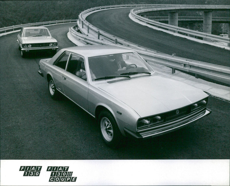 Fiat 130 and Fiat 130 Coupe - Vintage Photograph