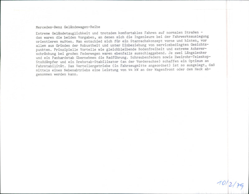 Mercedes-Benz - Vintage Photograph