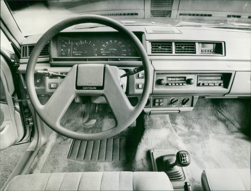 Datsun Stanza, Cockpit - Vintage Photograph