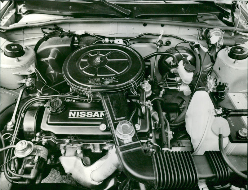 Datsun Stanza, Engine - Vintage Photograph
